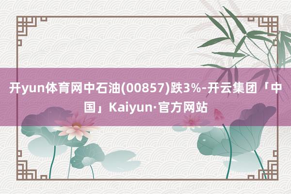 开yun体育网中石油(00857)跌3%-开云集团「中国」Kaiyun·官方网站